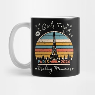 Girls Trip Paris France Making Memories 2024 Women Girls Mug